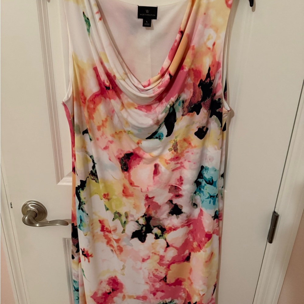 Worthington Multicolor Sleeveless Dress